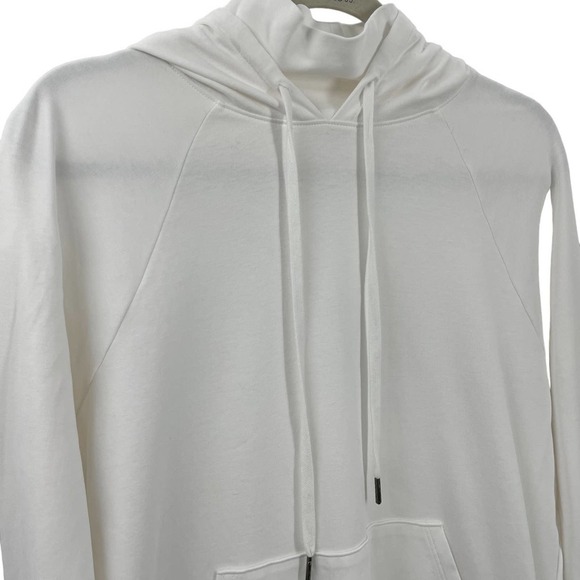 Universal Standard 3XS 2 / 4 Fallon Funnel Neck Hoodie White - Picture 7 of 12